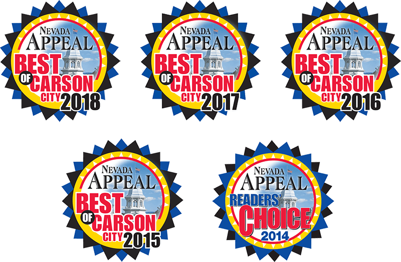 Voted Nevada Appeal's Best of Carson City 5 Years in a Row!